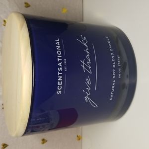 Brand New Scentsational Give Thanks Autumn Blossom candle